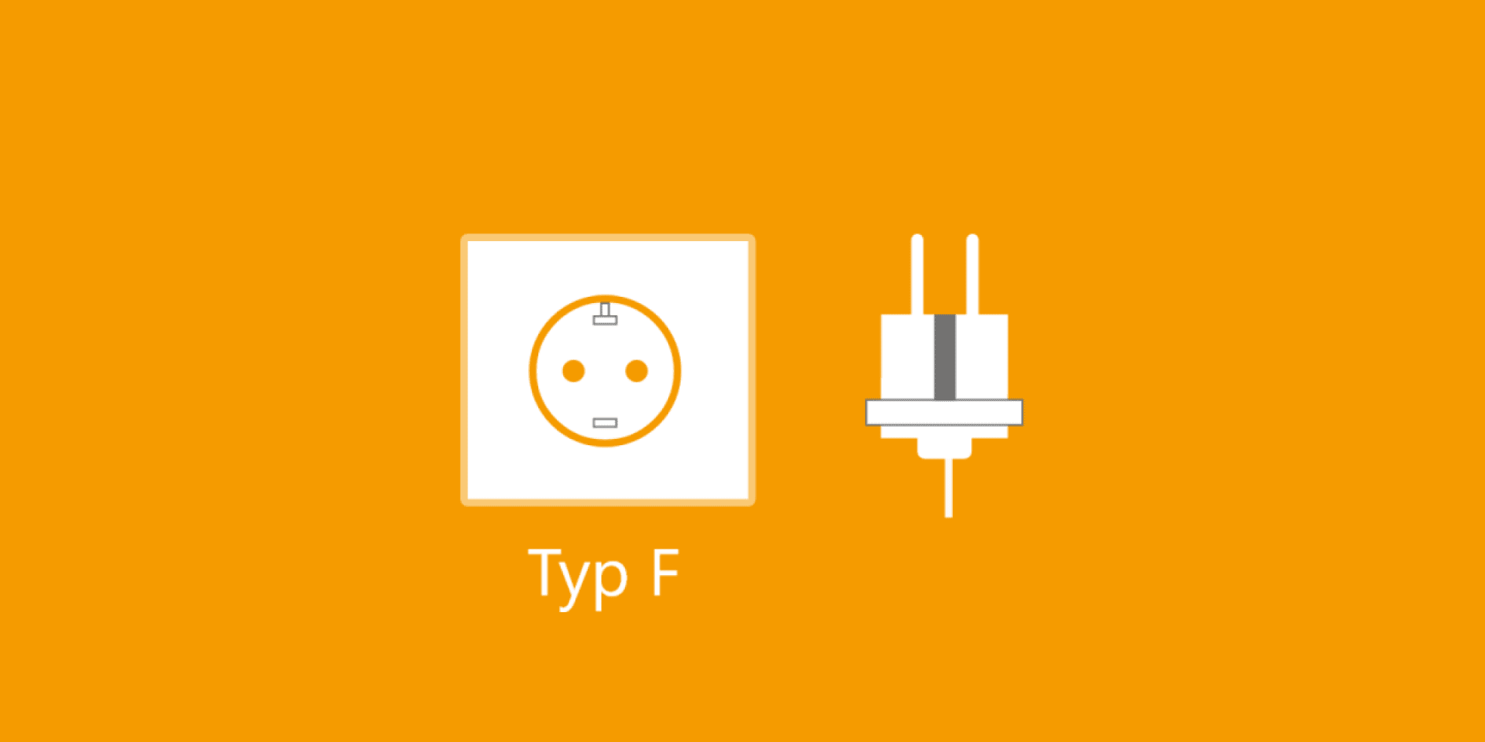 Das Bild zeigt die Steckdosen-Typen F.