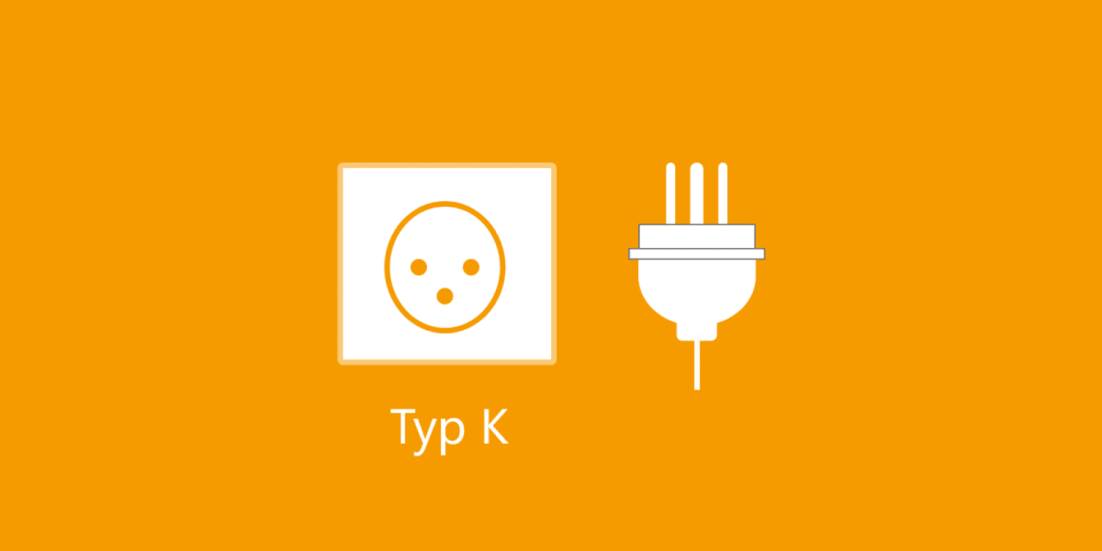 Das Bild zeigt die Steckdosen-Typen K.