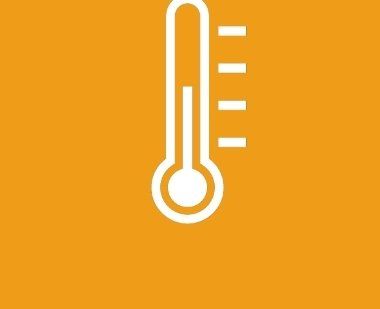 Ein Thermometer symbolisiert die Temperatureinstellung eines Durchlauferhitzers zur Senkung des Stromverbrauchs.