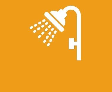 Kurzes Duschen, um bei einem Durchlauferhitzer den Stromverbrauch zu senken.