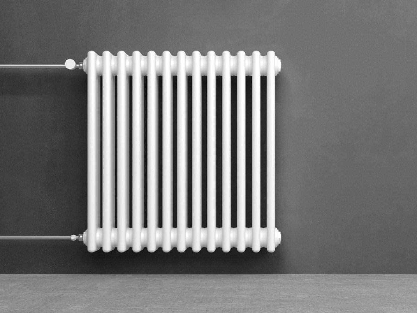 Das Bild zeigt einen Gliederheizkörper als Typ von Heizkörpern.