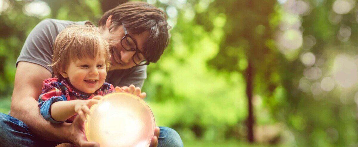 Glasfaser Glaskugel Motiv